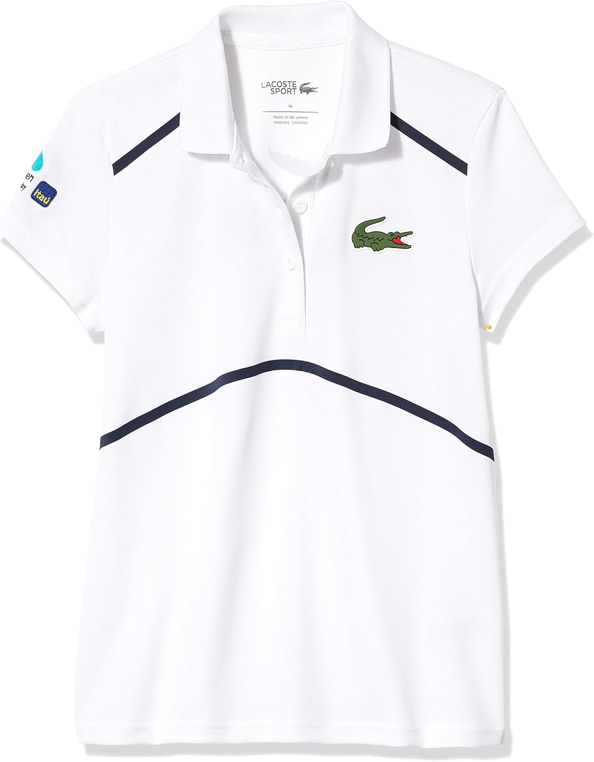 Lacoste Women's Sport Miami Open Graphic Ultra Dry Polo Shirt: Clothing