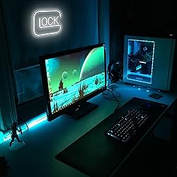 Lock Neon Signs for Wall Decor,Dimmable Game Neon