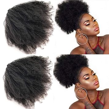Amazon Com Easen Hair Brazilian Virgin Hair Ponytail Kinky Curly