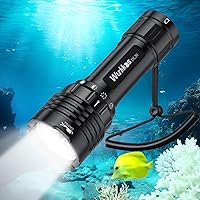 Olympus Tough Tg-7 Genwiss 25000Lumen Dive Light - 100M Waterproof Underwater Flashlight With Type-C Charging (3 Batteries) Diving Flashlight