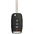 Keyless2Go Replacement for 4 Button Remote Key Kia NYODD4TX1306-TFL (TF F/L) 95430-2T560 (4D60 CHIP)