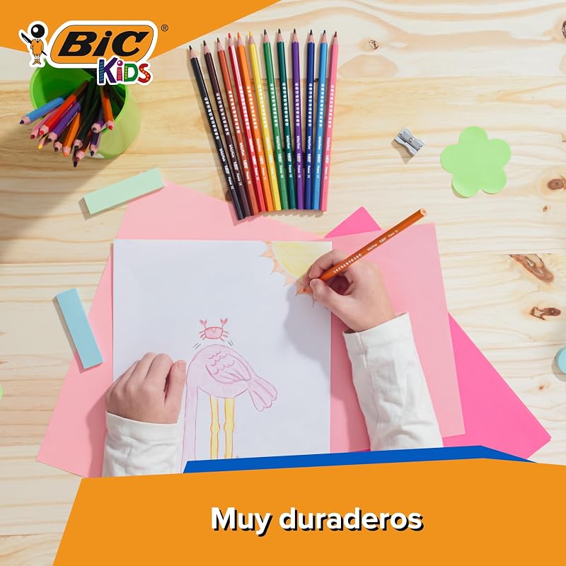 Kids Evolution ECOlutions Lápices para Colorear - colores Surtidos, Blíster de 24 unidades