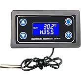 DaFuRui DC12V Digital Thermostat Module -50℃ to 110℃ Temp Control Switch | DC12V thermostat supports -50~110℃ range, precise temperature control, widely used for incubators and small heating