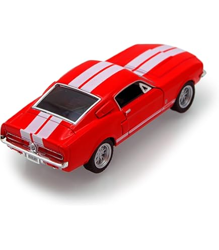 Amazon.com: KiNSMART - 1967 Ford Shelby Mustang GT500 1:38 Scale 5