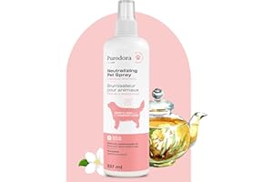 Between-Bath Shaggy-Coat Spray Pet Odor Eliminator 250ml | No-Rinse Dog Smell Eliminator with Avocado & Barley for Shiny, Fre