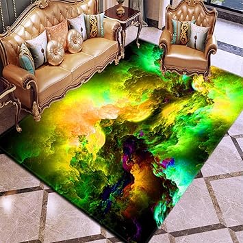 Amazon Co Jp 滑り止めの敷物カーペットグリップ下敷き 現代的な領域の敷物ふわふわのカーペット寝室のカーペット緑の水晶 ベルベットリビングルームの敷物大 スポーツ アウトドア