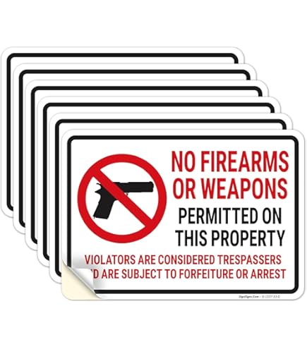 ComplianceSigns.com Ohio Illegal to Carry A Firearm Label Decal