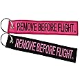 Apex Imports 2X Remove Before Flight Girly Combo Pack Key Chain 5.5" x 1" Motorcycle ATV Car Truck Keychain