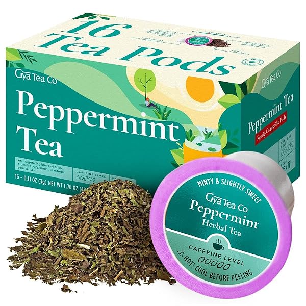 GYA TEA CO PEPPERMINT HERBAL TEA POD(16 CT)...