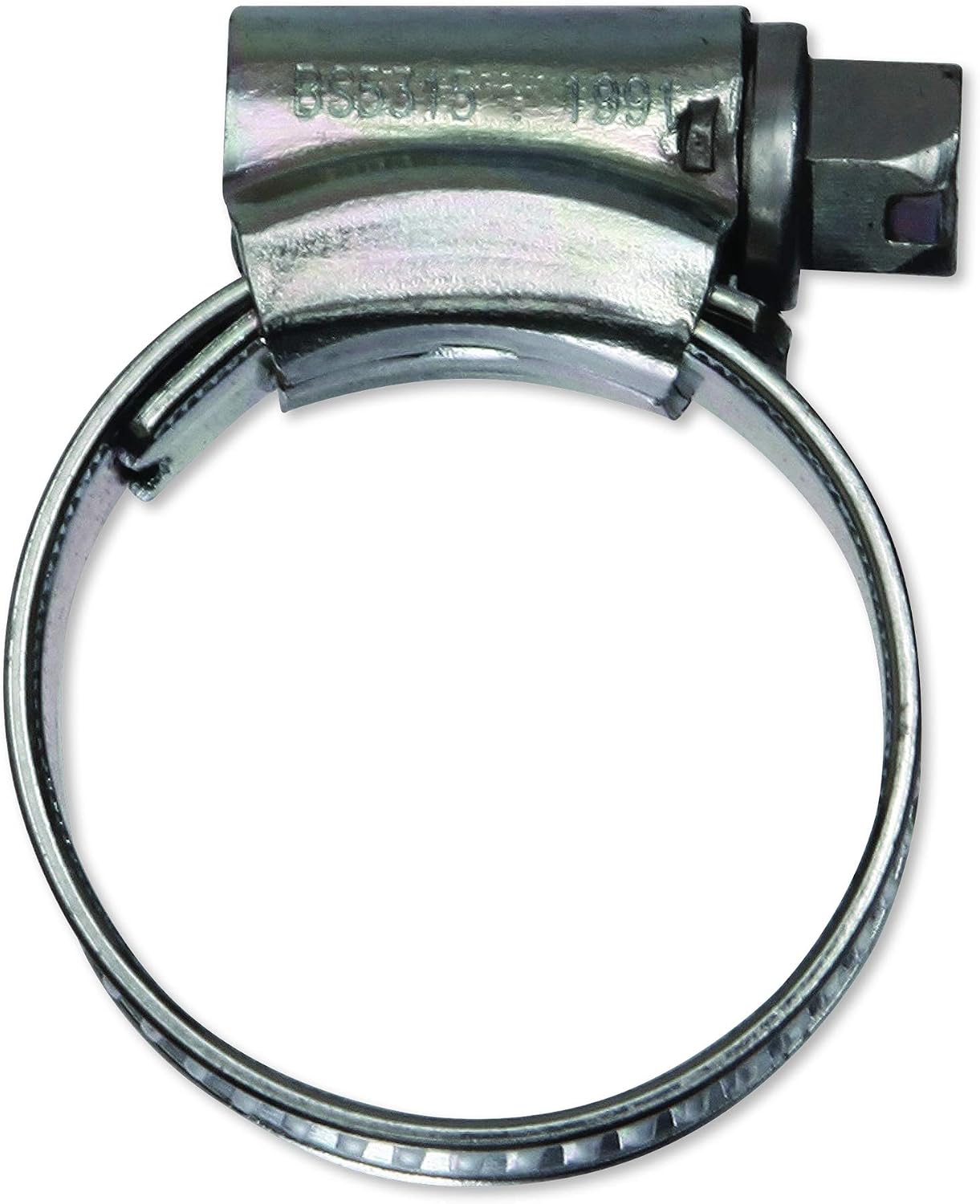 Eclipse Professional Tools ECW1-OX W1 Box of 10 18-25mm (¾" - 1") Mild Steel Worm Gear Hose Clamps, Silver - Image 4