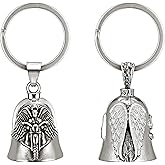YMPEKA Motorcycle Bell Guardian AngelMotorcycle Bell Guardian Angel,Motorcycle Cross Bell -Good Luck Keychain & Drive Safe Pendant Accessories for Men Women Riding Safety