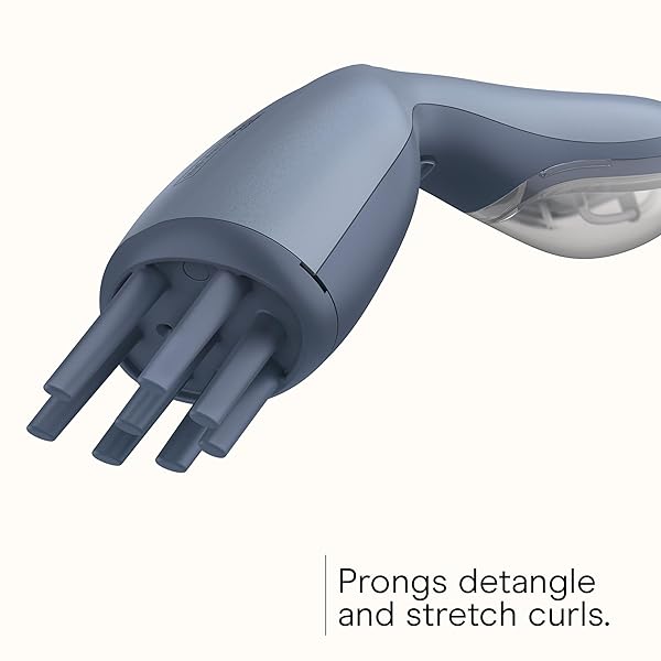 INFINITI PRO BY CONAIR STEAM THERAPY HAIR STEAMER, PORTABLE STYLING TOOL WITH 7-INCH DIFFUSER ATTACHMENT, 30-SECOND HEAT-UP, PENETRATING STEAM FOR DETANGLING, RESHAPING, AND VOLUMIZING CURLS, BLUE