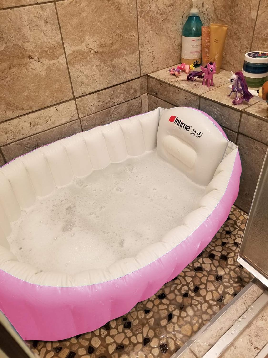 Skyshc Inflatable Baby Bathtub Portable Travel Bath Tub Blow Up Wash Basin For Toddler Non Slip Blue Baby Care Baby Ekoios Vn