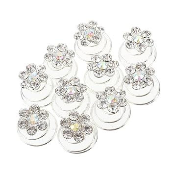 Buy Toogoo R 10x Spiral Diamond Twist Bridal Wedding Clip Hair