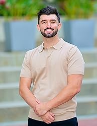 COOFANDY Mens Golf Shirts Short Sleeve Knit