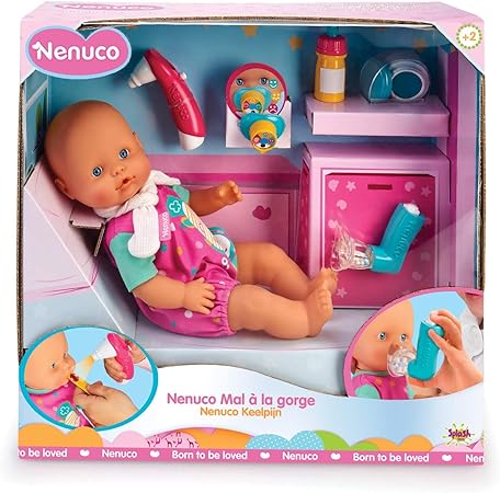Amazon.es: Nenuco Dolor de Garganta - Muñeca bebé, para niños y niñas a partir de 3 años (Famosa 700015152): Juguetes y juegos