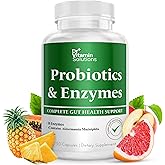 GLP-1 Support Enzymes, Pre & Probiotics for Digestive Health, Berberine Weight Loss Support, Akkermansia Muciniphila for Women & Men | Gut Health, Bloating Relief, 30 Ct