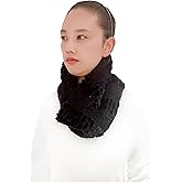 Lina & Lily Faux Fur Winter Snood Scarf Neck Warmer Unisex Lightweight