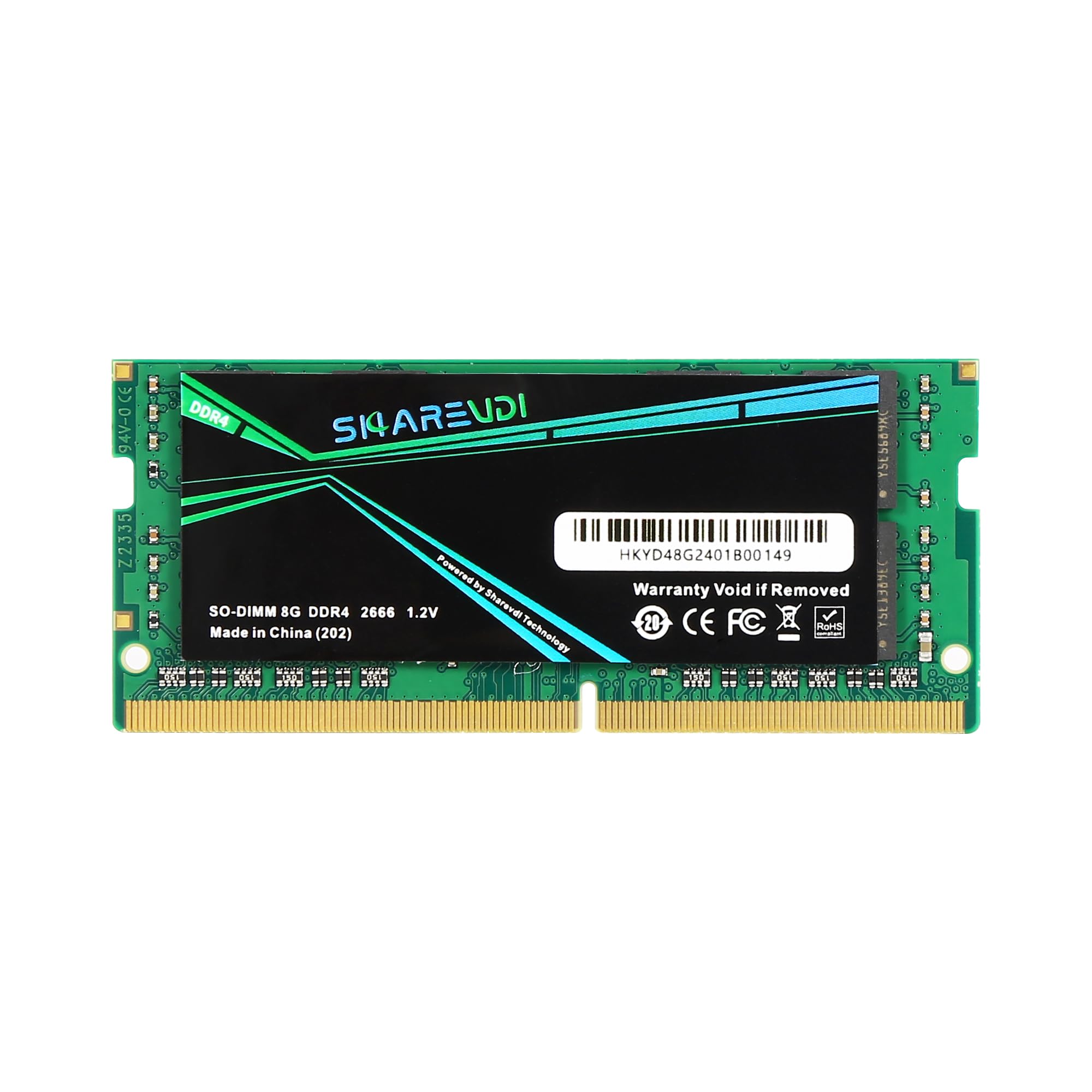 DDR4 8GB-2666 PC4 19200S CL19 SODIMM 1.2V 260ピン非ECC SODIMMのラップトップのノートパソコン小型コンピュータRAMの記憶モジュールの容易な改善 (DDR4-8GB)