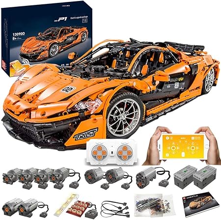 Amazon Mclaren P1スーパーカー 2 4g Rcスポーツカーの建設セットのpexlテクニックカーアドバンスドビル モーターズ付きの2 4g Rcスポーツカー建設セット レゴテクニックと互換性があります ラジコン ドローン 通販