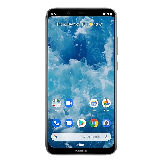 Nokia 8.1, 64 GB, Dual-SIM, steel Smartphone (15,69 cm (6,18 Zoll) Full Hd+ Display, 64 GB interner Speicher, Android 9 Pie, 