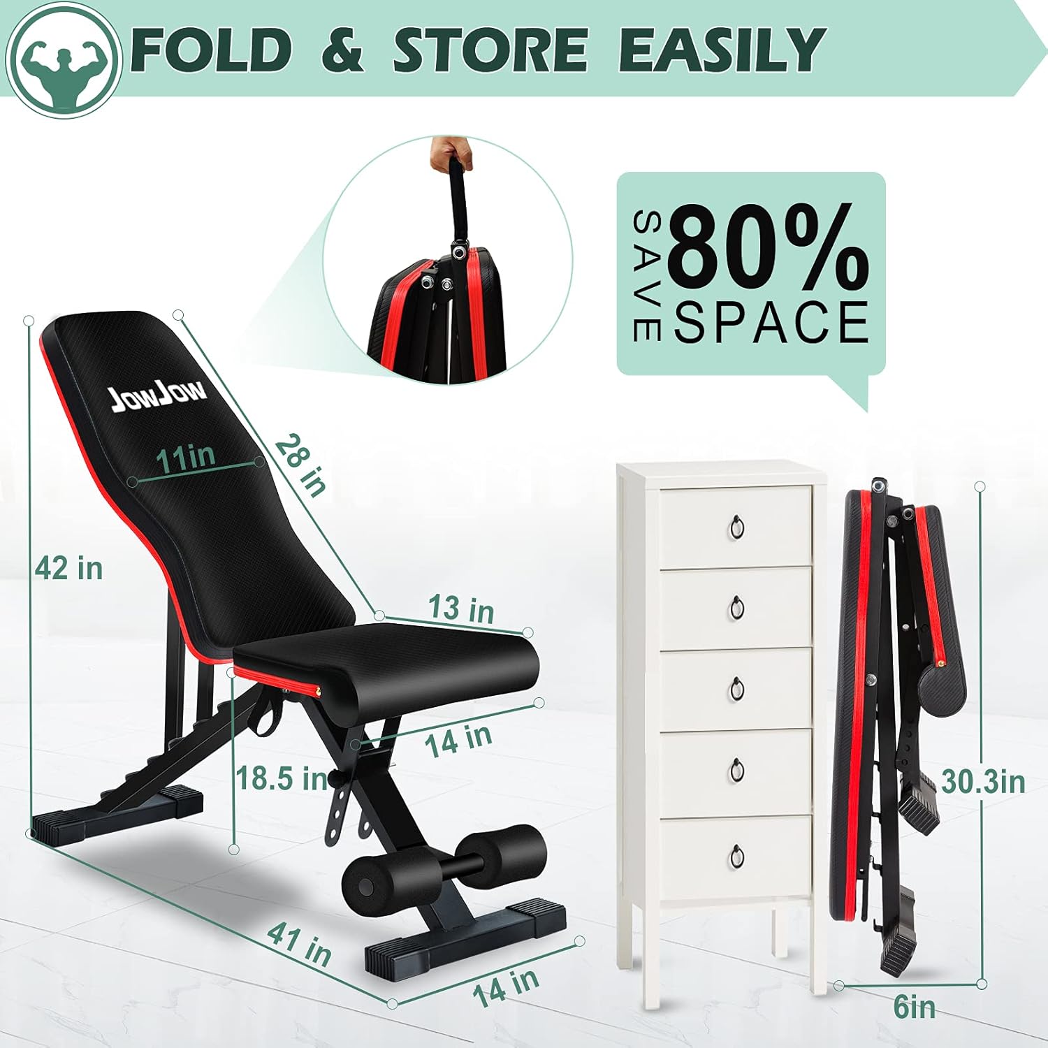 LINODI Weight Bench, Adjustable Strength Training Benches for Full Body Workout, Multi-Purpose Foldable Incline Decline Home Gym Bench : Sports & Outdoors