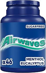 Airwaves Mint Menthol & Eucalyptus Sugar Free Gum 46 Pieces Bottle