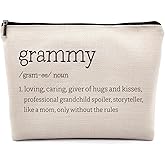 Dwept Grammy Definition Cosmetic Bag, Gifts for Grammy Grandmother from Grandchildren Grandkids, Mothers Day Birthday Gift for Grandma Nana Gigi Makeup Bag for Purse, Grammy Travel Toiletry Bag