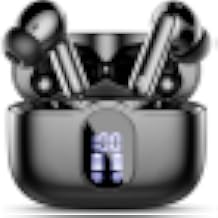 Wireless Earbuds, Bluetooth 5.4 Headphones Bass Stereo, Ear Buds with Noise Cancelling Mic, LED Display in Ear Earphones 1