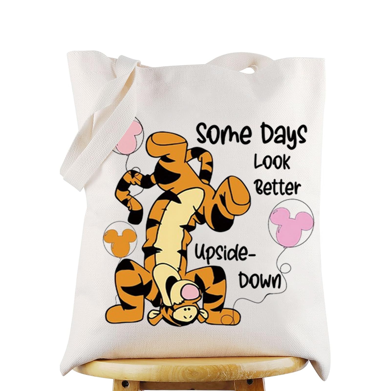 WZMPA Funny Tiger Cosmetic Makeup Bag - Tiger Inspired Gift, Zipper Pouch Bag - 23cm x 17cm