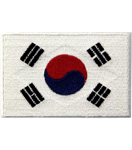 バッジ　韓国　国旗　KOREA バッジ 韓国 国旗 KOREA ピンバッジ◇韓国 国旗デラックス薄型キャッチ