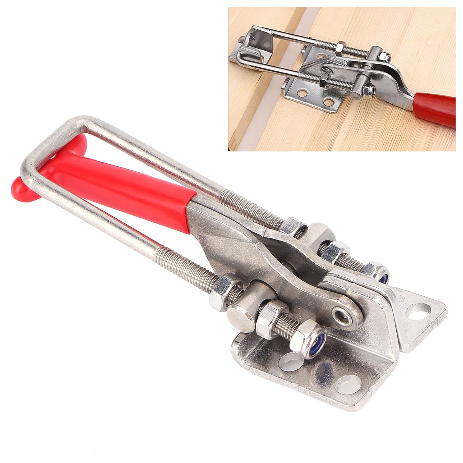 Hasp Toggle Clamp, Strength Buckle Latch for Woodworking for Doors for