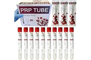 GENERIC PPR Tubes for Plat𝒆l𝒆t Rich Pla𝒔ma,Anticoagulant (ACD-a) and Separation Gel 10 ml PRP Tubes Kit (10 Pack)
