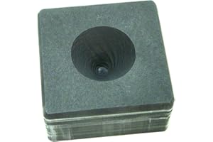 MAKE YOUR OWN GOLD BARS 3oz High Density Graphite Mini Conical Mold- Assy Gold Silver Black Sand Cone
