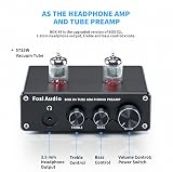 Fosi Audio BOX X4 Phono Preamp Headphone Amp MM with JAN 5725W Tubes view 3