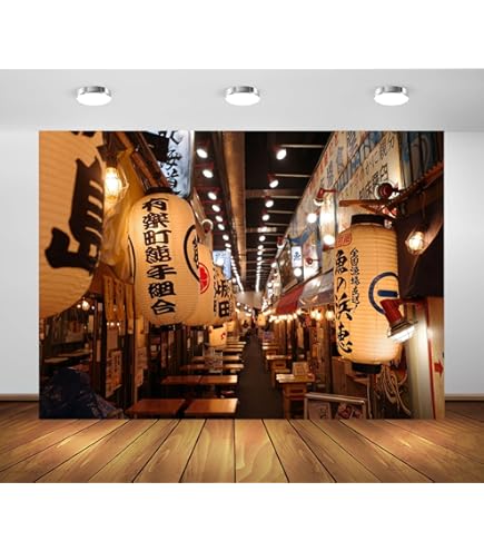 Amazon.com : Laeacco 20x10ft Tokyo Night Skyline Backdrop Vinyl
