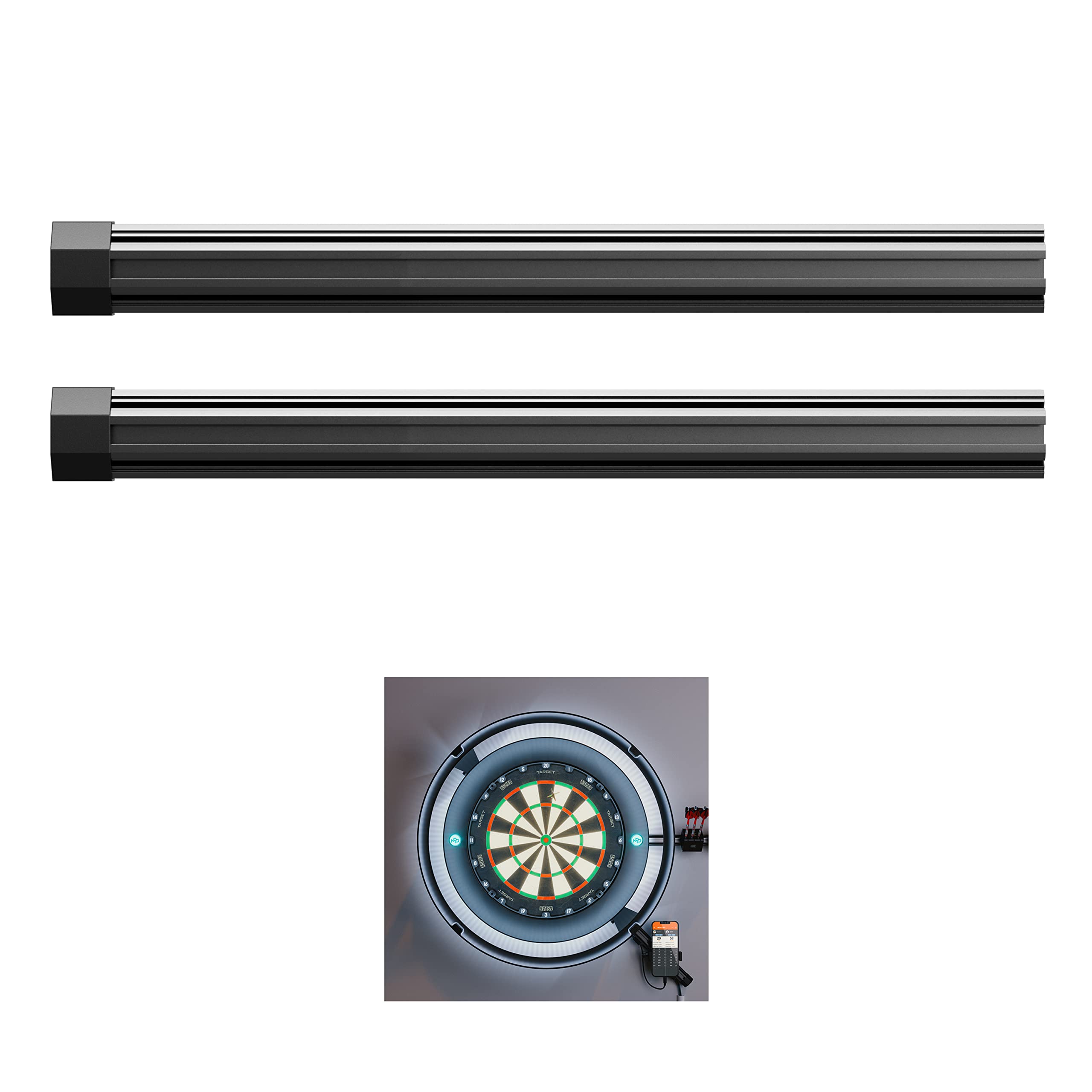 Target Darts MOD Rails 35cm x2 - MOD HUB Compatiable