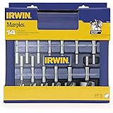 IRWIN Marples Forstner Bit Set, Wood Drill Bits, Made of Carbon Steel, Ideal for Fine Woodworking, Cabinet-making and more, 1