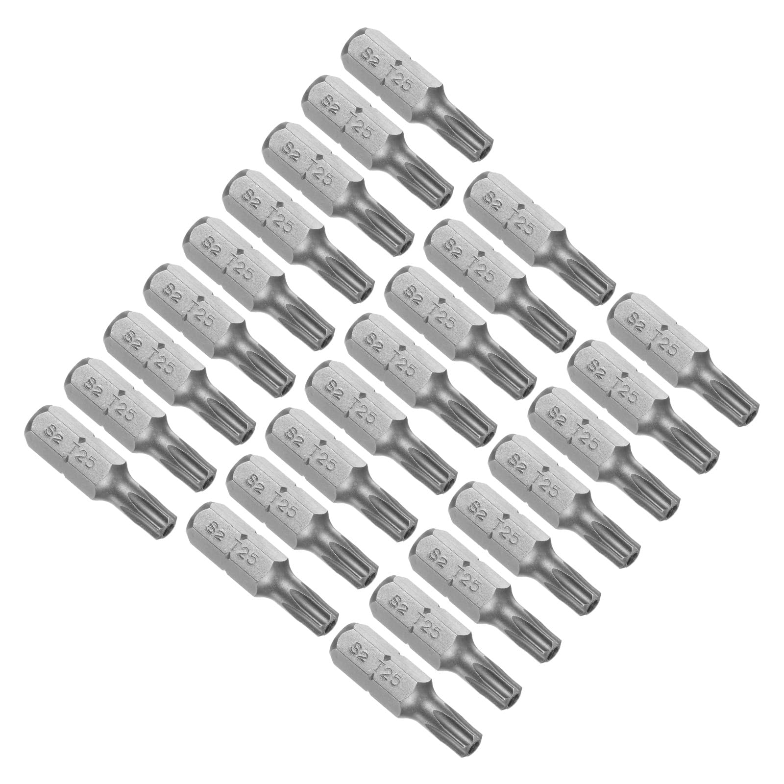 CoCud Torx Screwdriver Bits, 1/4" Hex Shank 25mm Long T25, Magnetic Screwdrivers Bit - (Applications: for Car Maintenance), 25-Pieces