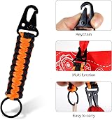 Gosknor Braided Paracord Lanyard Heavy Duty Carabiner for Camera Keys Whistle view 3