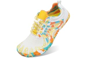 JIASUQI Men Women Water Athletics Shoes Quick Dry Barefoot Wide Toe Aqua Sports Shoes for Swimming Surfing Beach