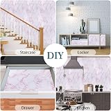 Arthome Pink Marble Contact Paper 43.5cmx200cm Self Adhesive Waterproof view 5