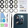 2PCS ASDAWN Back Rear Camera Lens Glass Replacement for iPhone 12 Pro 6.1 Inches with Pre-Installed Adhesive,Back Lens Glass with Installation Manual + Repair Tool Set