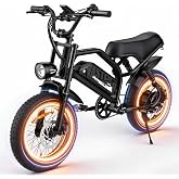 AVDLBIKE Electric Bike, 16'' Ebike for Teens/Adults,750w Fat Tire E-Bike with 48V 15.6Ah Removable Battery, Speed 20MPH, 45 Mile Range, Electric Dirt/Mountain Bike for Youth/Woman/Men A13