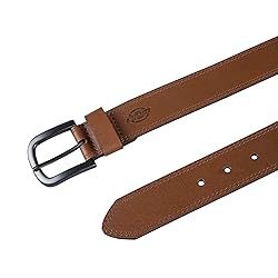 Dickies Men's Casual Leather Belt, Tan, 32