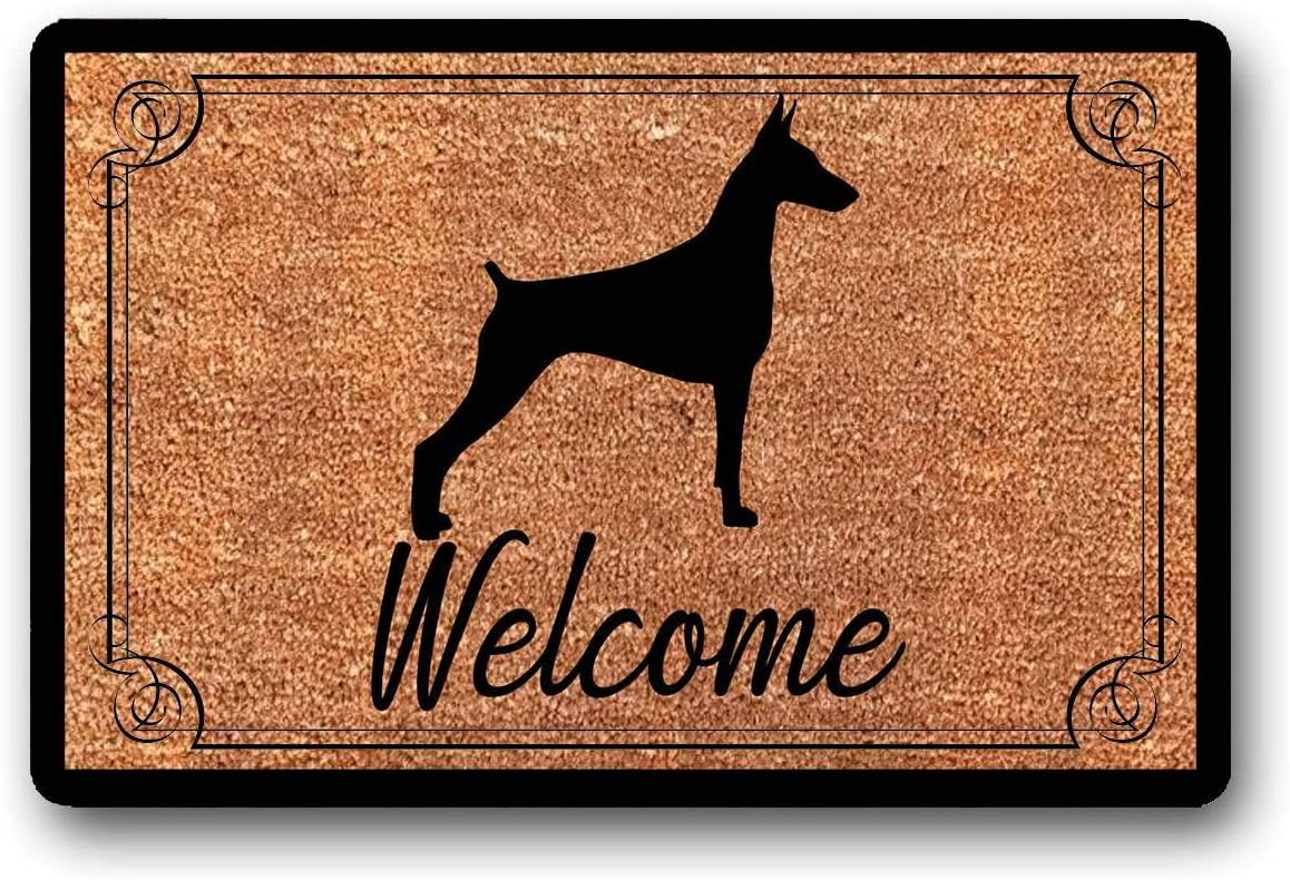 Doberman Pinscher Dog Mat Dobermann Coir Door