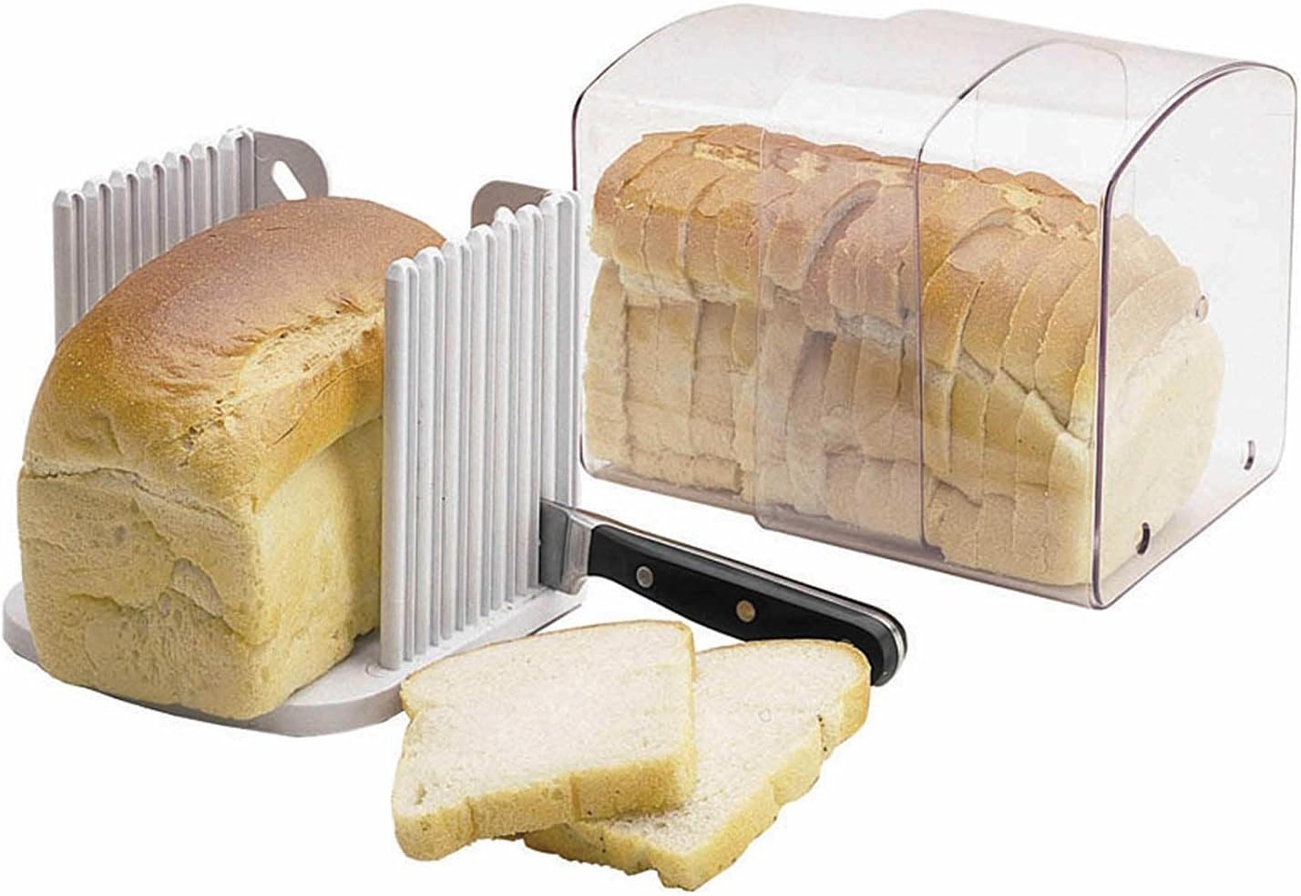 Bread Fresh, Adjustable Bread Keeper with Slicing Guide