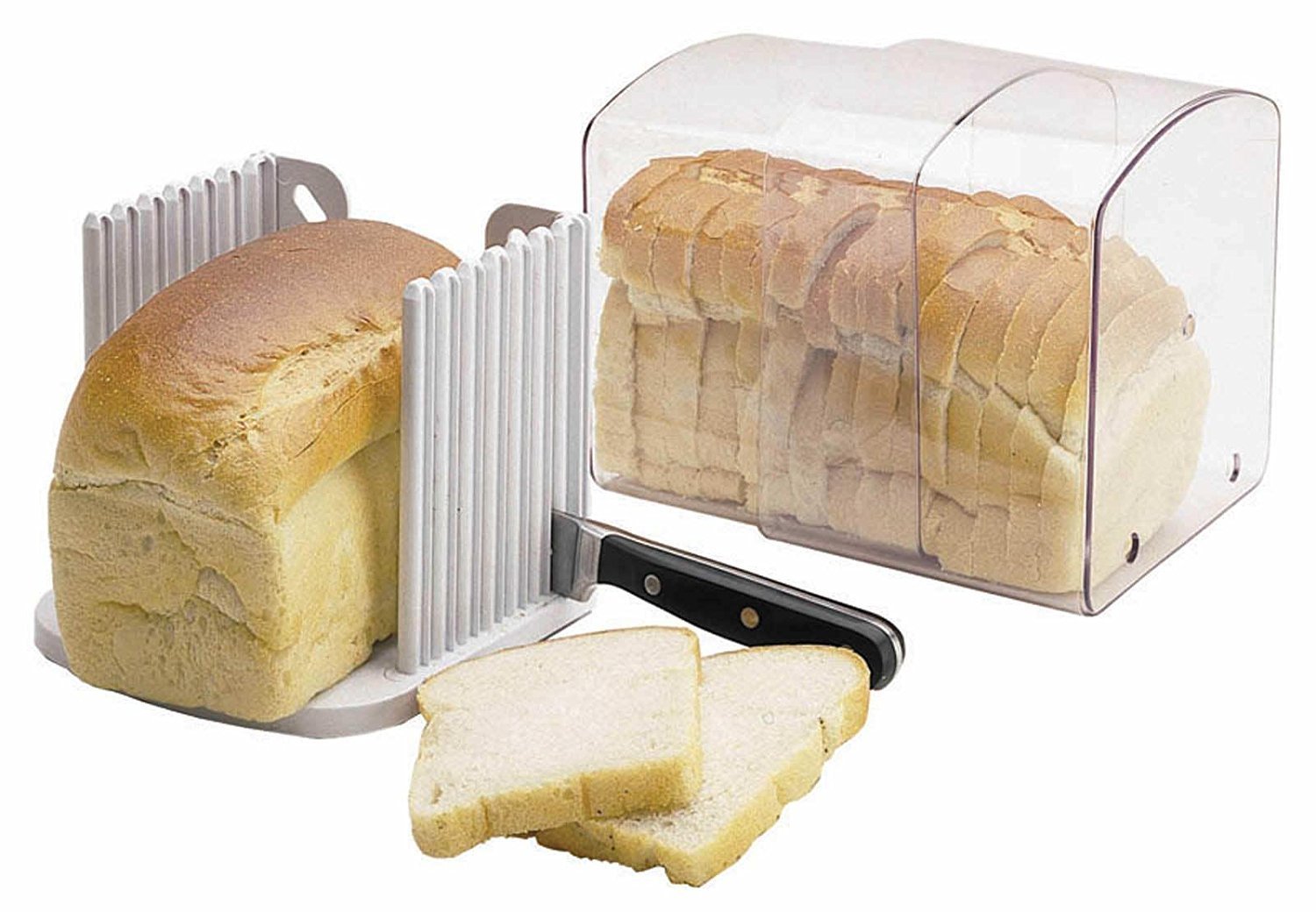 Bread Fresh, Adjustable Bread Keeper with Slicing Guide Amazon.co.uk