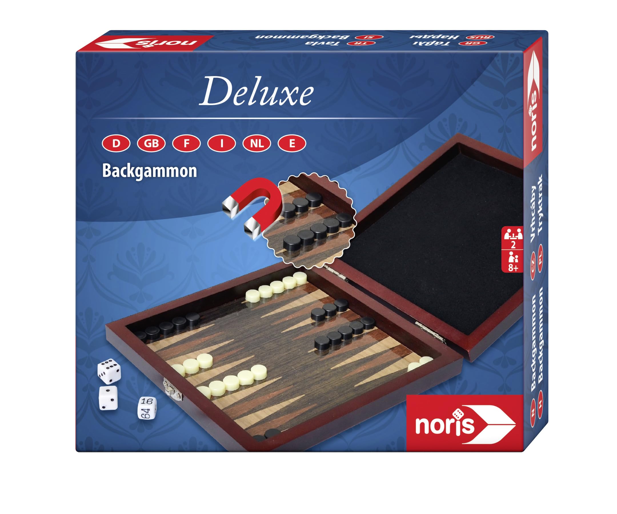 Noris Spiele 606108004 "Travel Backgammon" Game