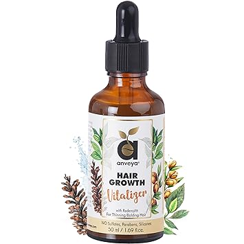 Anveya Hair Growth Vitalizer Serum, with Redensyl for Hair Fall - Men & Women